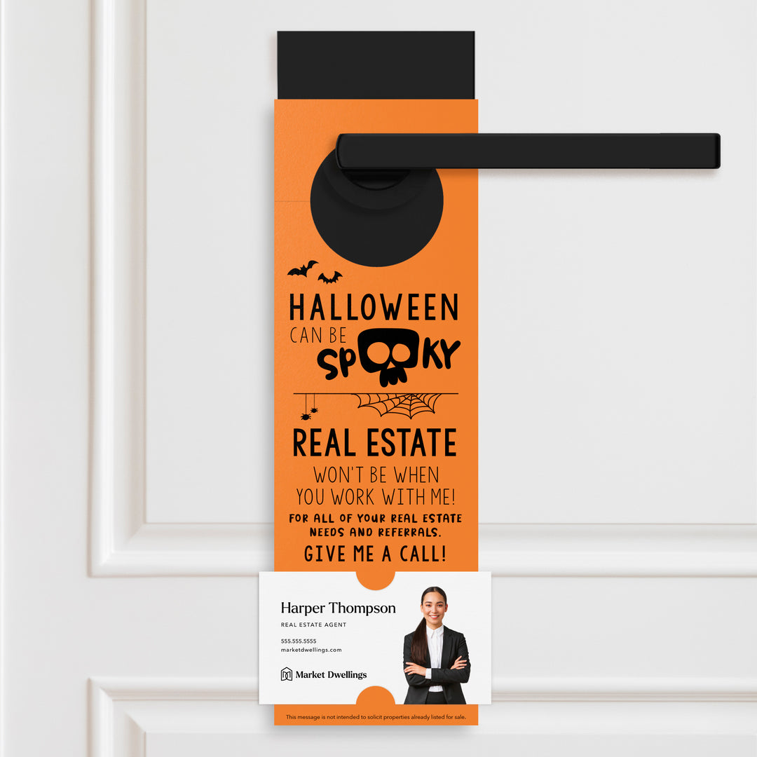 Halloween Can Be Spooky | Door Hangers Holiday Door Hanger Market Dwellings CARROT