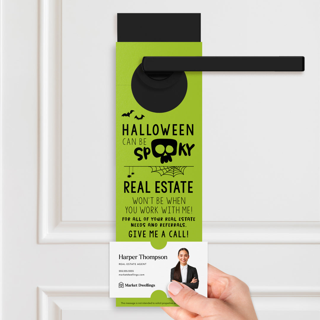 Halloween Can Be Spooky | Door Hangers Holiday Door Hanger Market Dwellings