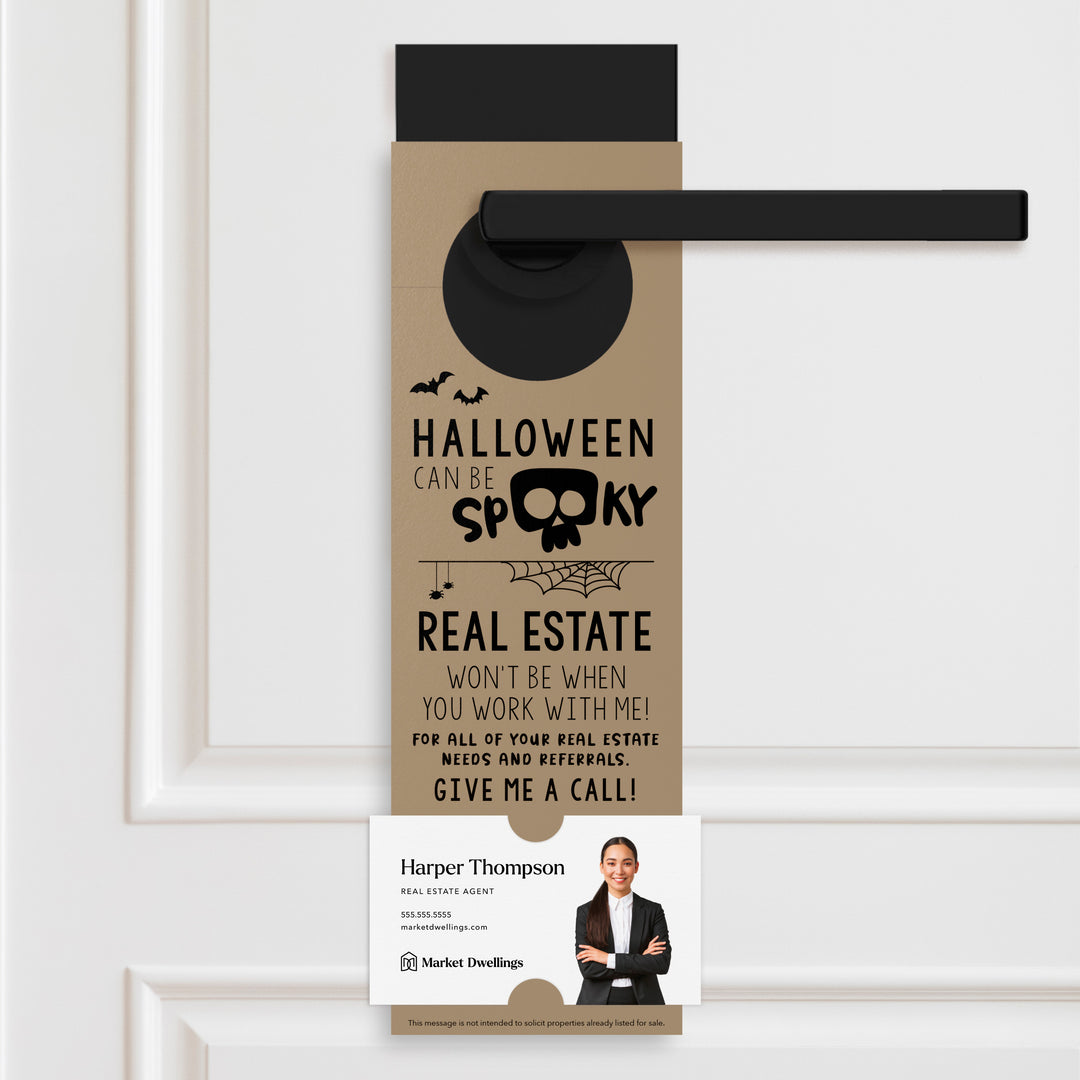 Halloween Can Be Spooky | Door Hangers Holiday Door Hanger Market Dwellings KRAFT