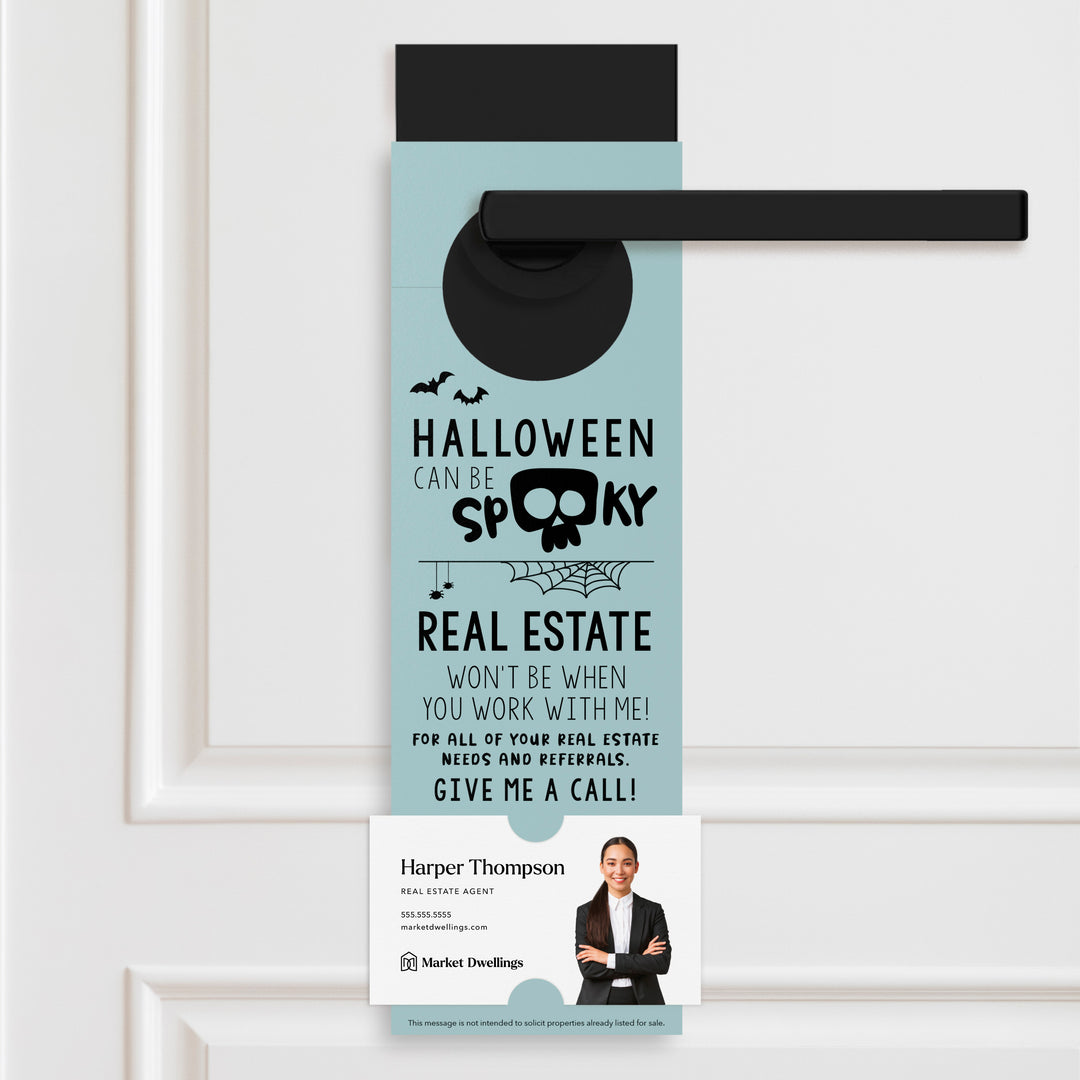 Halloween Can Be Spooky | Door Hangers Holiday Door Hanger Market Dwellings LIGHT BLUE