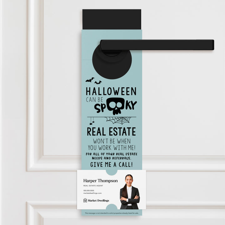Halloween Can Be Spooky | Door Hangers Holiday Door Hanger Market Dwellings LIGHT BLUE
