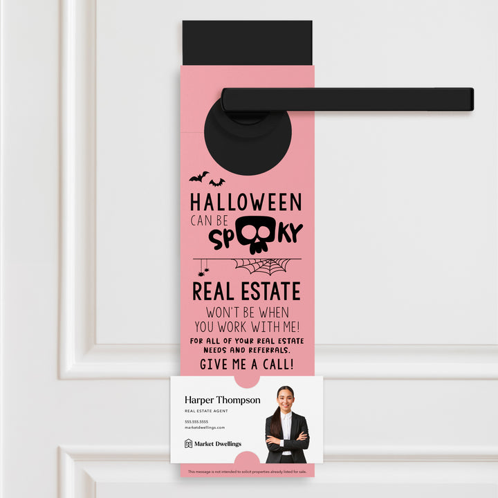 Halloween Can Be Spooky | Door Hangers Holiday Door Hanger Market Dwellings LIGHT PINK