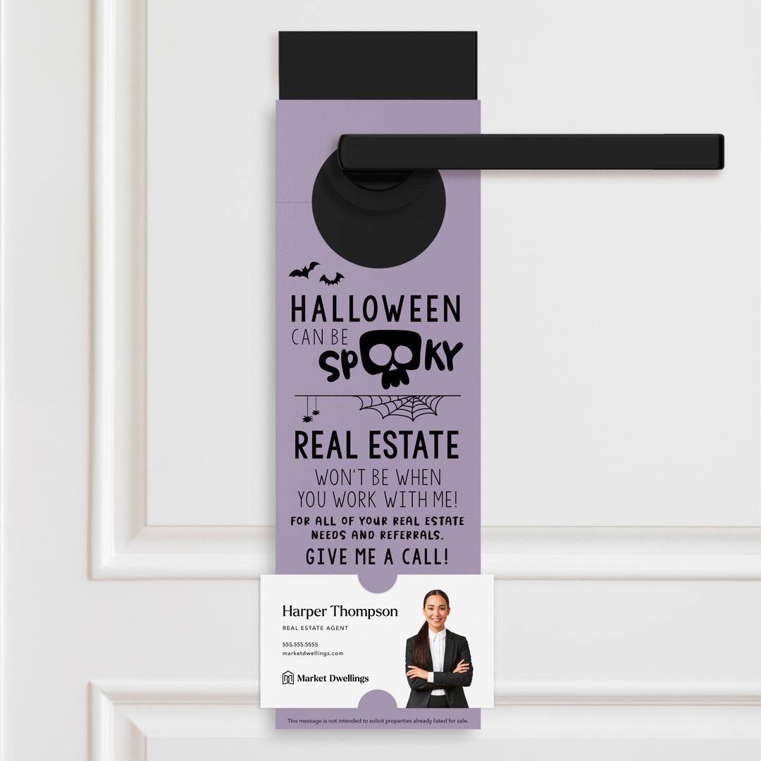 Halloween Can Be Spooky | Door Hangers Holiday Door Hanger Market Dwellings LIGHT PURPLE