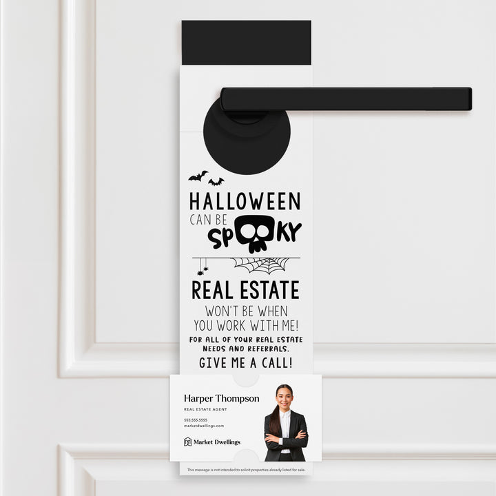 Halloween Can Be Spooky | Door Hangers Holiday Door Hanger Market Dwellings WHITE