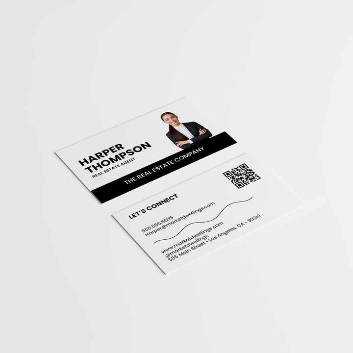 Black + White | Business Cards | BC-11 Business Cards Market Dwellings