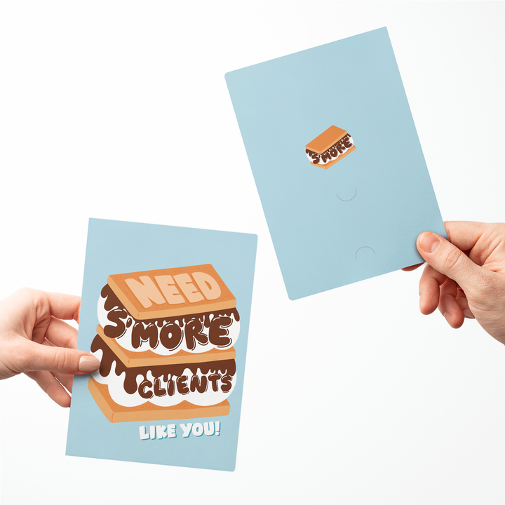 Set of Need S'more Clients Like You! Greeting Cards | Envelopes Included Greeting Card Market Dwellings