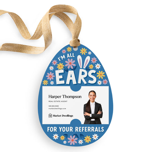 I’m All Ears For Your Referrals | Gift Tags Gift Tag Market Dwellings FLORAL 12