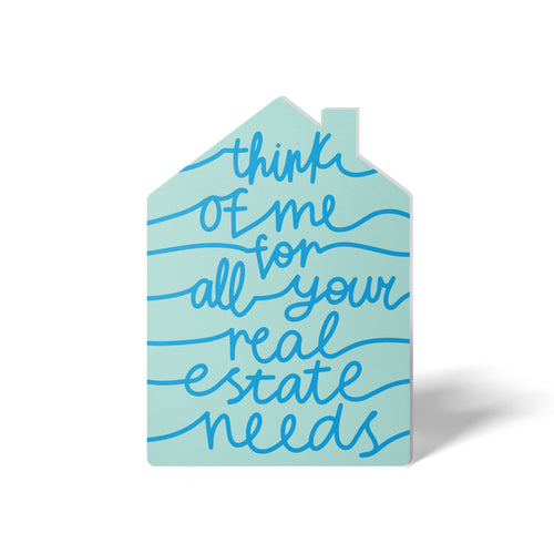 Think of me for all your real estate needs | Real Estate Greeting Cards with Envelopes Greeting Card Market Dwellings