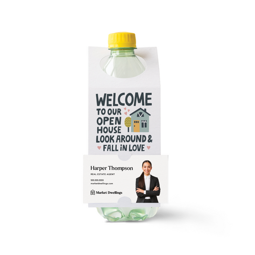 Welcome, Take a Look Around and Fall in Love | Open House Bottle Hang Tags Bottle Tag Market Dwellings