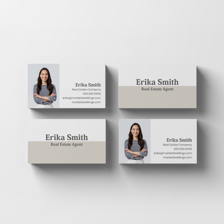 Clean Slate Minimalist Business Cards | BC-01 Business Cards Market Dwellings   