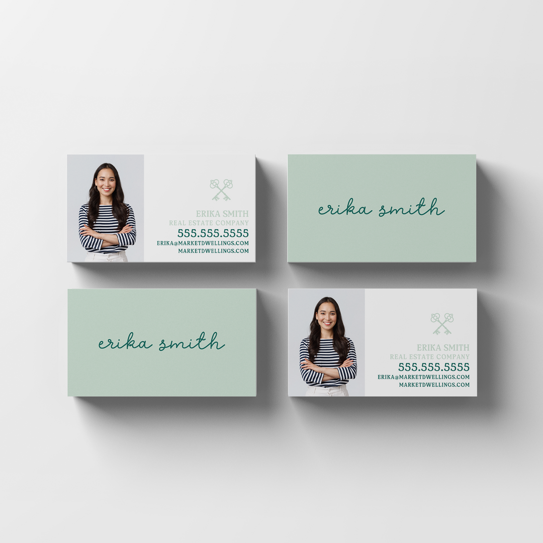 Simple Style | Business Cards | BC-05-AB Business Cards Market Dwellings