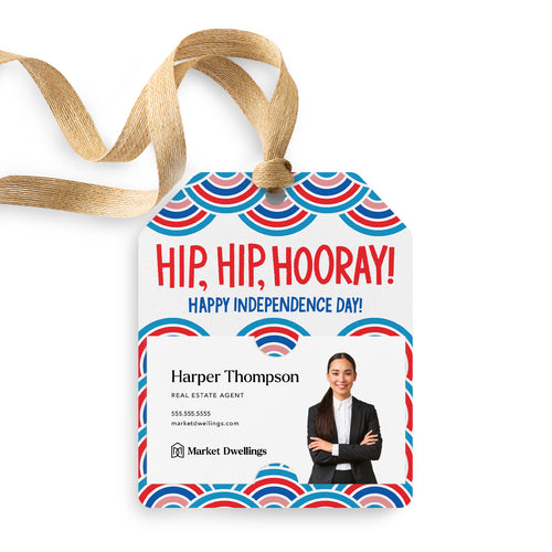 Hip, Hip, Hooray! Happy Independence Day! | Gift Tags Gift Tag Market Dwellings