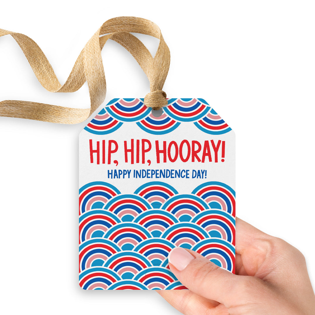 Hip, Hip, Hooray! Happy Independence Day! | Gift Tags Gift Tag Market Dwellings