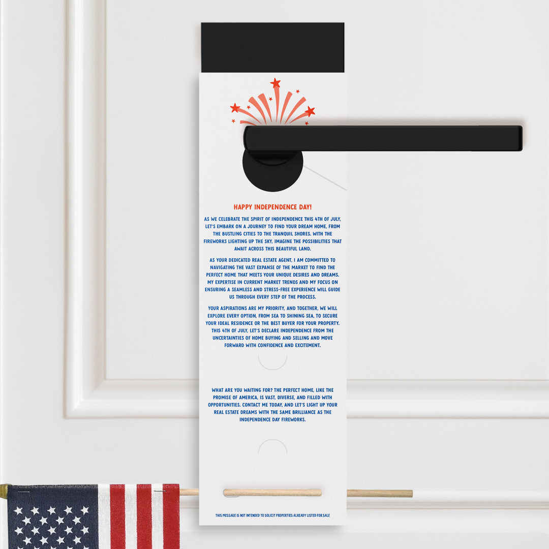 From Sea To Shining Sea, The Perfect Home Awaits You This 4th Of July | 4th Of July Door Hangers | 23-DH004 Holiday Door Hanger Market Dwellings