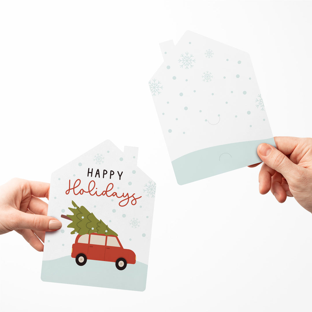 Set of Happy Holidays Greeting Cards | Envelopes Included | 23-GC002 Greeting Card Market Dwellings