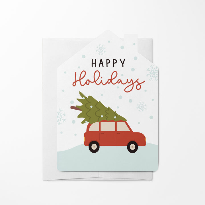 Set of Happy Holidays Greeting Cards | Envelopes Included | 23-GC002 Greeting Card Market Dwellings