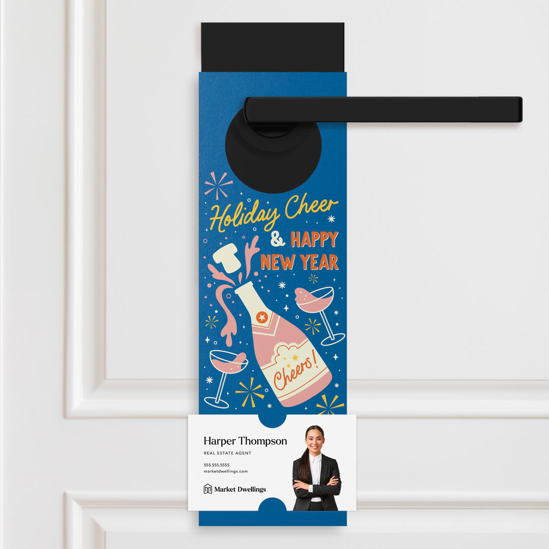 Festive Cheer and Happy New Year | Door Hangers Holiday Door Hanger Market Dwellings
