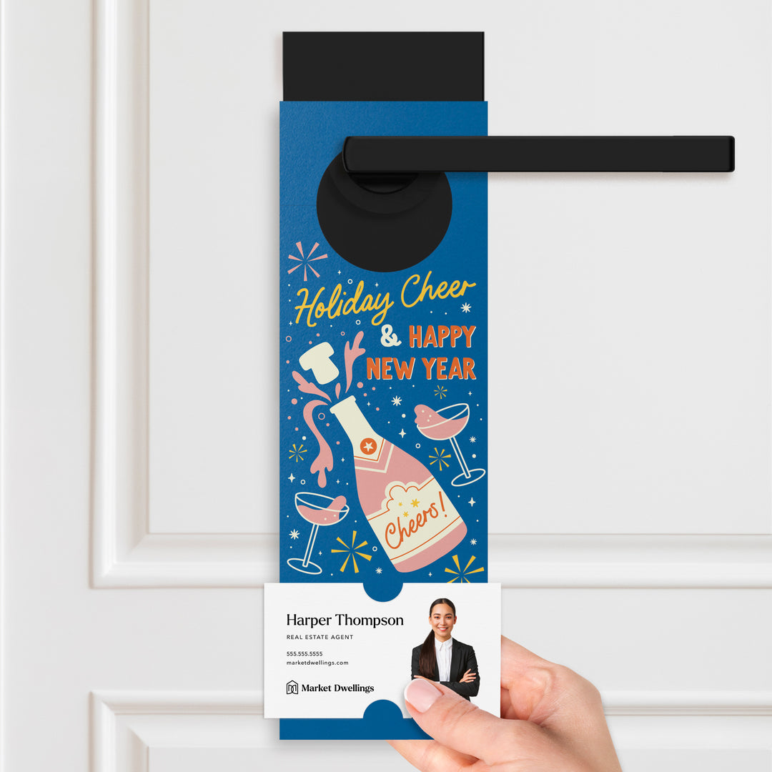 Festive Cheer and Happy New Year | Door Hangers Holiday Door Hanger Market Dwellings