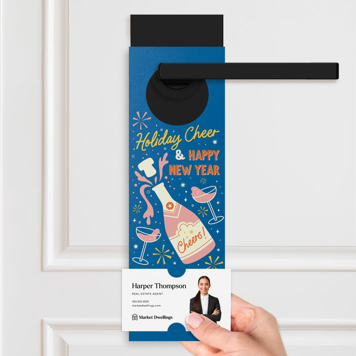 Festive Cheer and Happy New Year | Door Hangers Holiday Door Hanger Market Dwellings