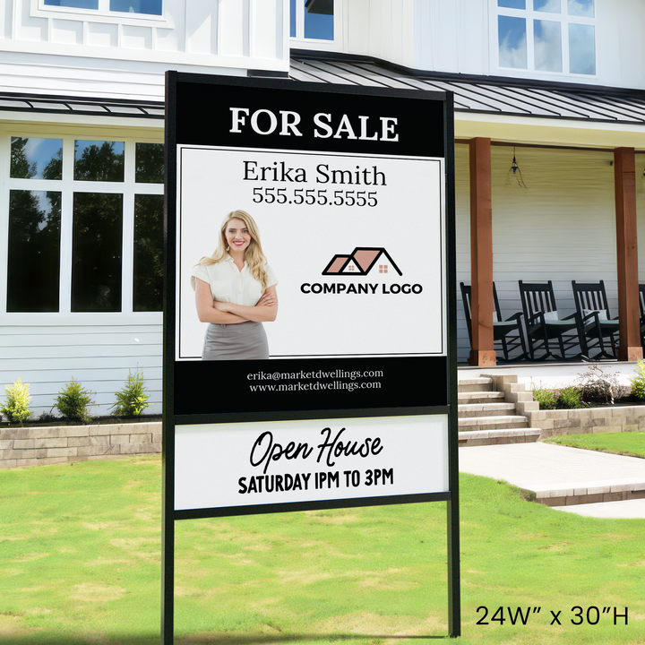 Customizable | For Sale Real Estate Sign | DSP-10 Sign Panel Market Dwellings   