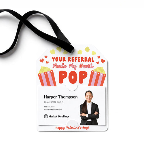 Your Referral Made My Heart Pop | Gift Tags Gift Tag Market Dwellings