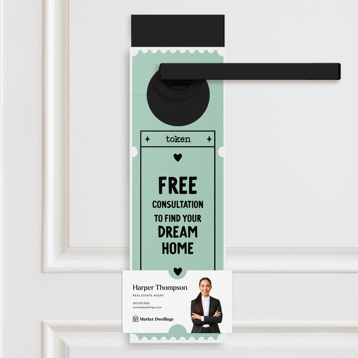 Free Consultation To Find Your Dream Home | Valentine's Day Door Hangers Holiday Door Hanger Market Dwellings JADE