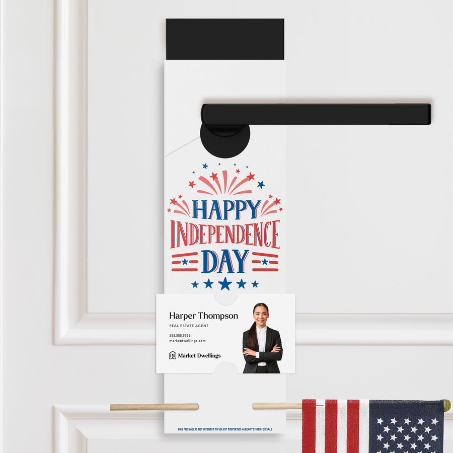 Happy Independence Day | 4th Of July Door Hangers | 27-DH004 Holiday Door Hanger Market Dwellings