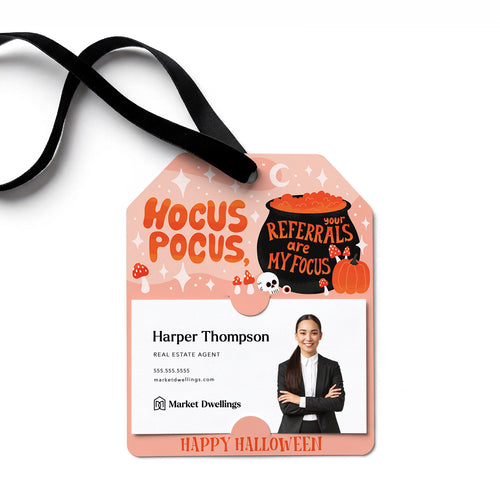 Hocus Pocus, Your Referrals Are My Focus! | Gift Tags Gift Tag Market Dwellings