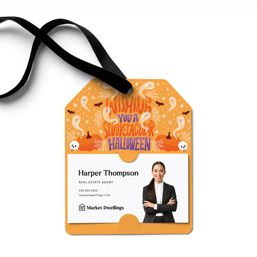 Wishing You A Spook-tacular Halloween! | Gift Tags Gift Tag Market Dwellings