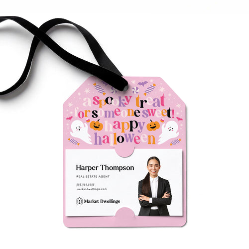 A Spooky Treat For Someone Sweet! Happy Halloween | Gift Tags Gift Tag Market Dwellings SOFT PINK 12