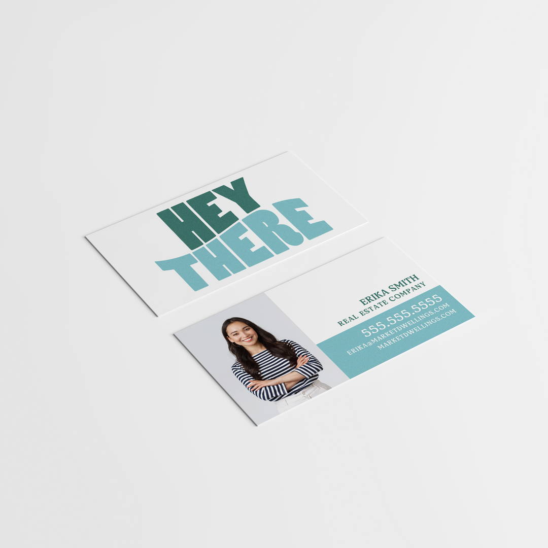 Hey There | Business Cards | BC-09-AB Business Cards Market Dwellings