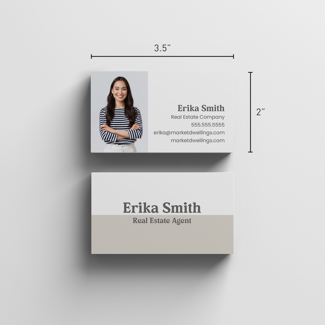 Clean Slate Minimalist Business Cards | BC-01 Business Cards Market Dwellings   