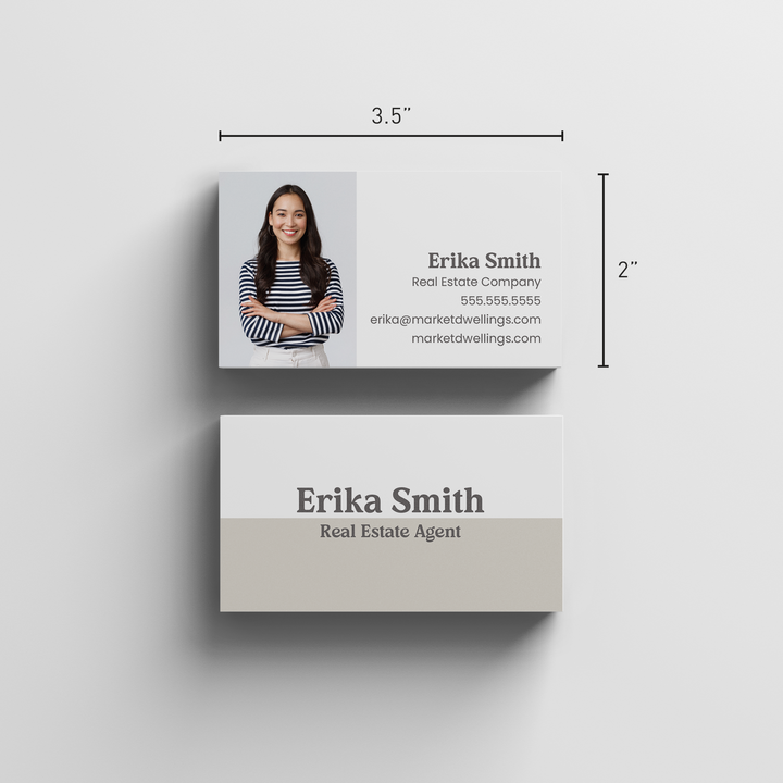 Clean Slate Minimalist Business Cards | BC-01 Business Cards Market Dwellings