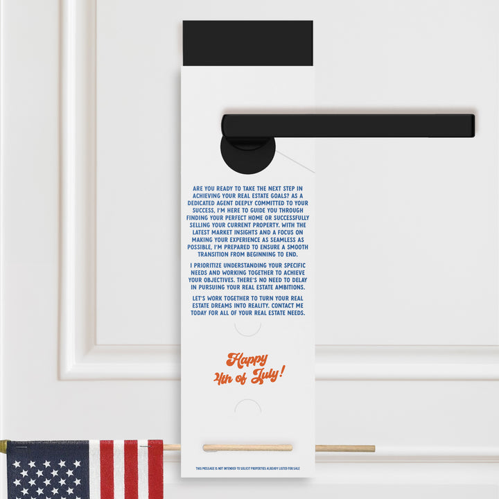 Stars, Stripes, and Sold Signs | 4th Of July Door Hangers | 31-DH004 Holiday Door Hanger Market Dwellings