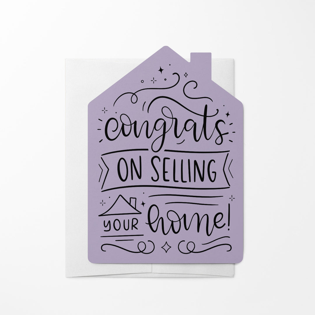Set of Congrats on Selling Your Home Real Estate Agent Greeting Cards | Envelopes Included | 32-GC002