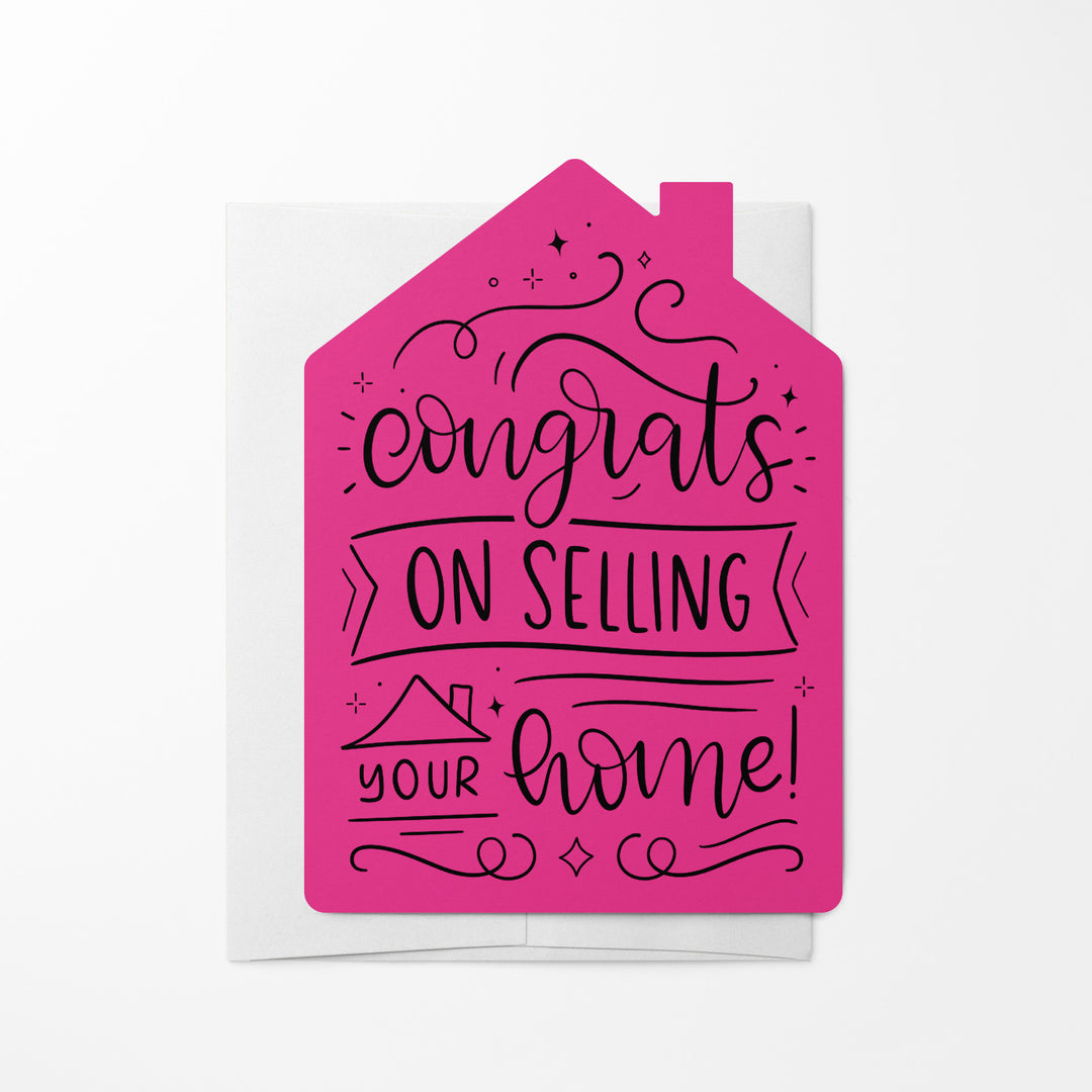 Set of Congrats on Selling Your Home Real Estate Agent Greeting Cards | Envelopes Included | 32-GC002