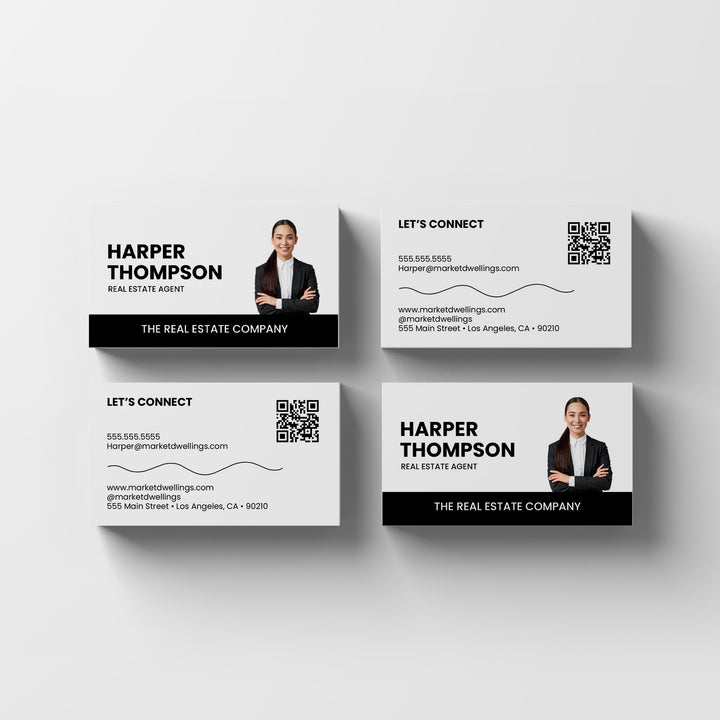 Black + White | Business Cards | BC-11 Business Cards Market Dwellings