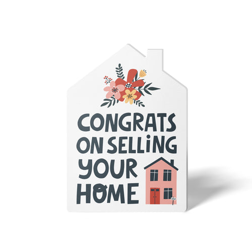 "Congrats on Selling Your Home" Real Estate Agent | Real Estate Greeting Cards with Envelopes Greeting Card Market Dwellings