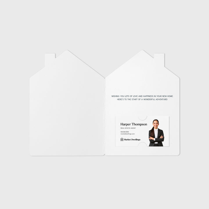 Set of Congrats on Your New Home Housewarming Greeting Cards | Envelopes Included | 38-GC002 Greeting Card Market Dwellings