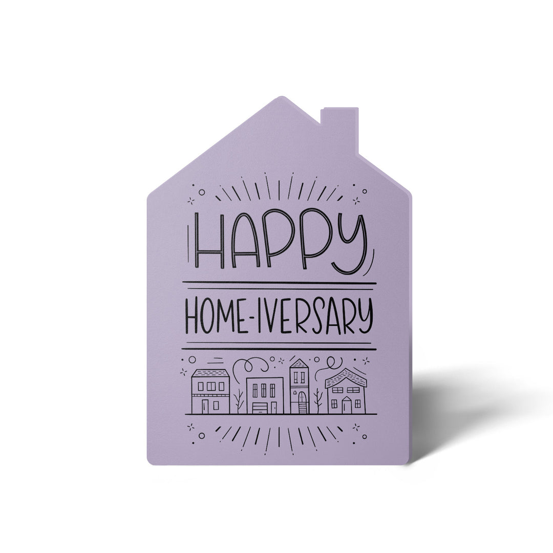 Set of "Happy Home-iversary" Greeting Cards | Envelopes Included | 39-GC002