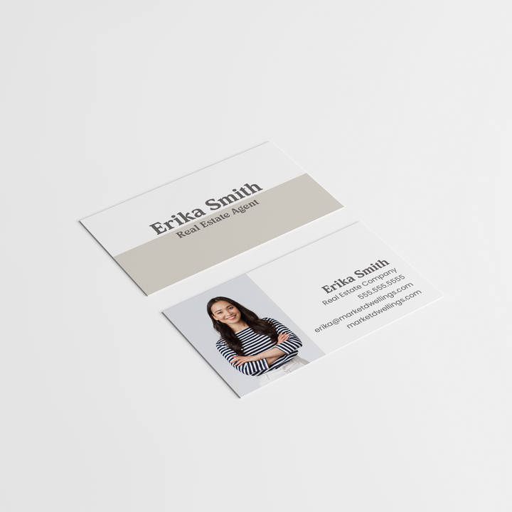Clean Slate Minimalist Business Cards | BC-01 Business Cards Market Dwellings