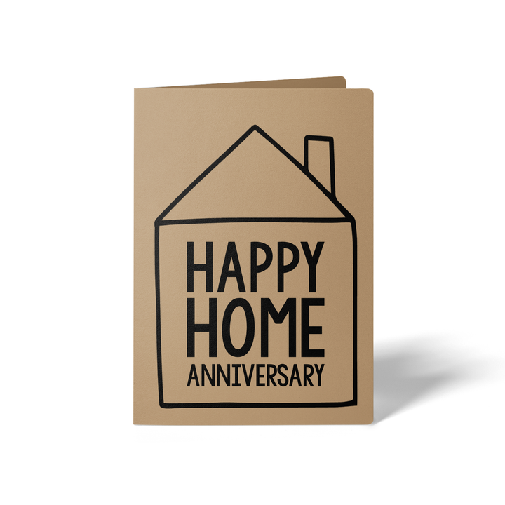 Set of Happy Home Anniversary Greeting Cards | Envelopes Included Greeting Card Market Dwellings KRAFT