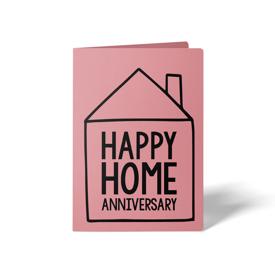 Set of Happy Home Anniversary Greeting Cards | Envelopes Included Greeting Card Market Dwellings LIGHT PINK