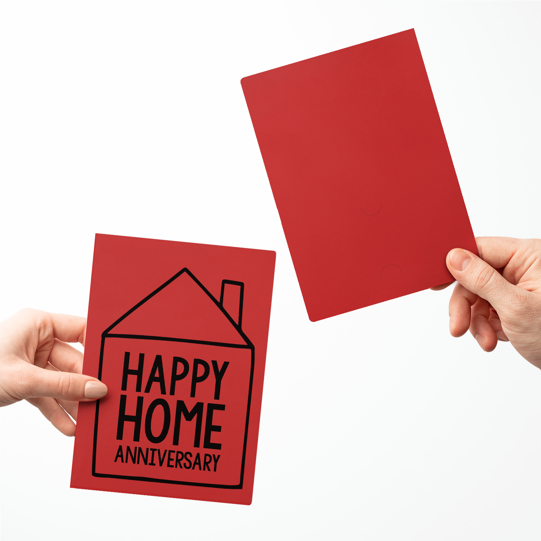 Set of Happy Home Anniversary Greeting Cards | Envelopes Included