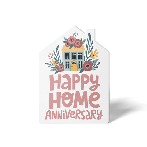 Happy Home Anniversary Colorful | Real Estate & Mortgage Greeting Cards with Envelopes Greeting Card Market Dwellings