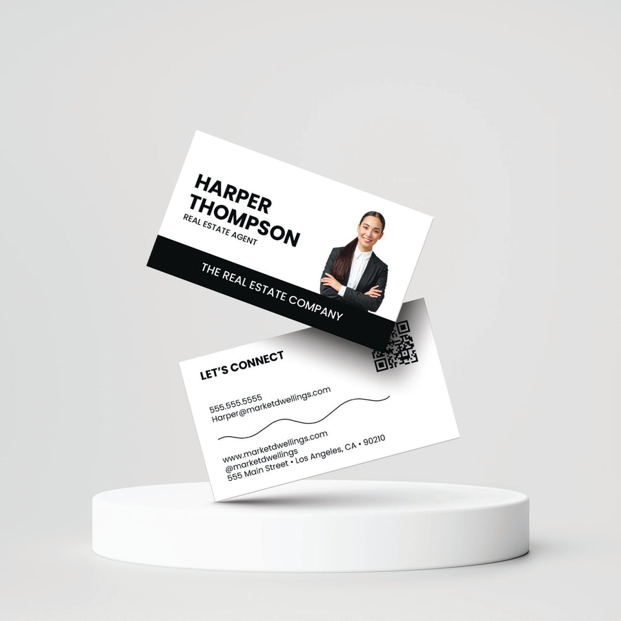Black + White | Business Cards | BC-11 Business Cards Market Dwellings