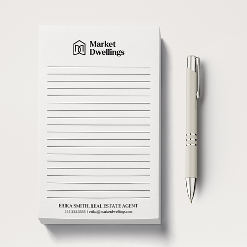 Customizable Logo Notepads Notepad Market Dwellings