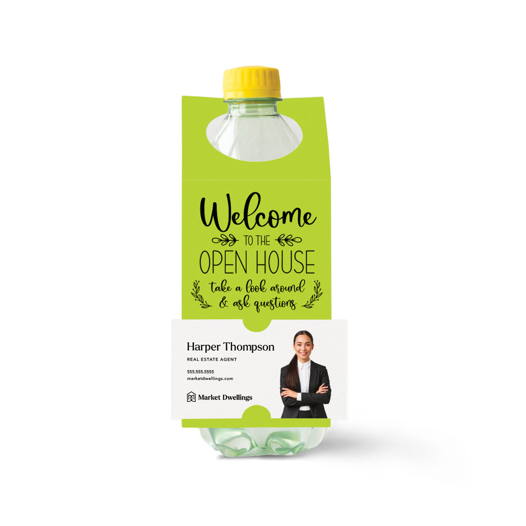 Welcome to the Open House | Bottle Hang Tags Bottle Tag Market Dwellings GREEN APPLE