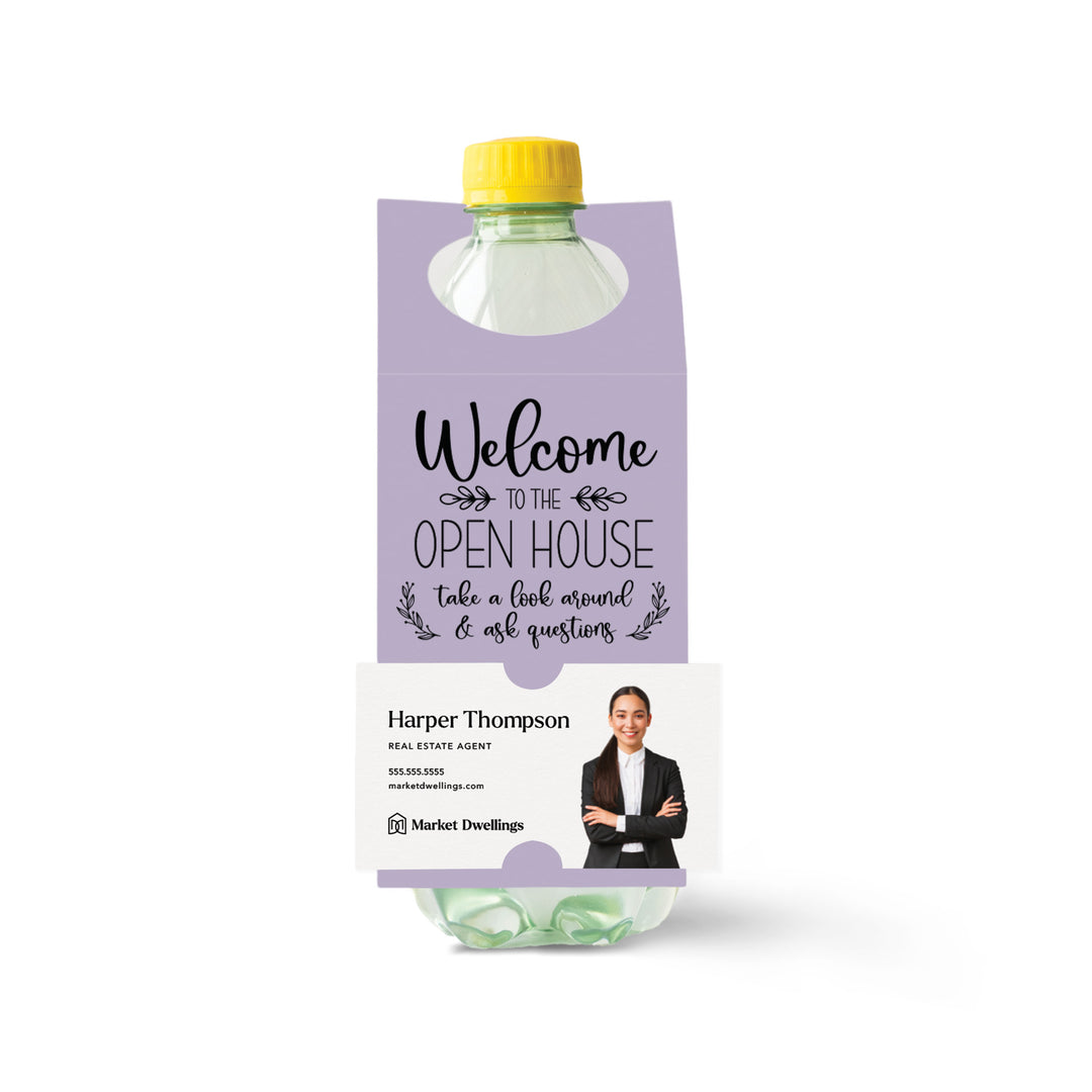Welcome to the Open House | Bottle Hang Tags Bottle Tag Market Dwellings LIGHT PURPLE