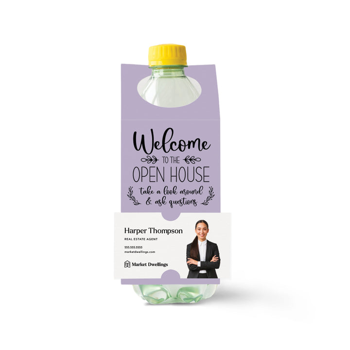 Welcome to the Open House | Bottle Hang Tags Bottle Tag Market Dwellings LIGHT PURPLE